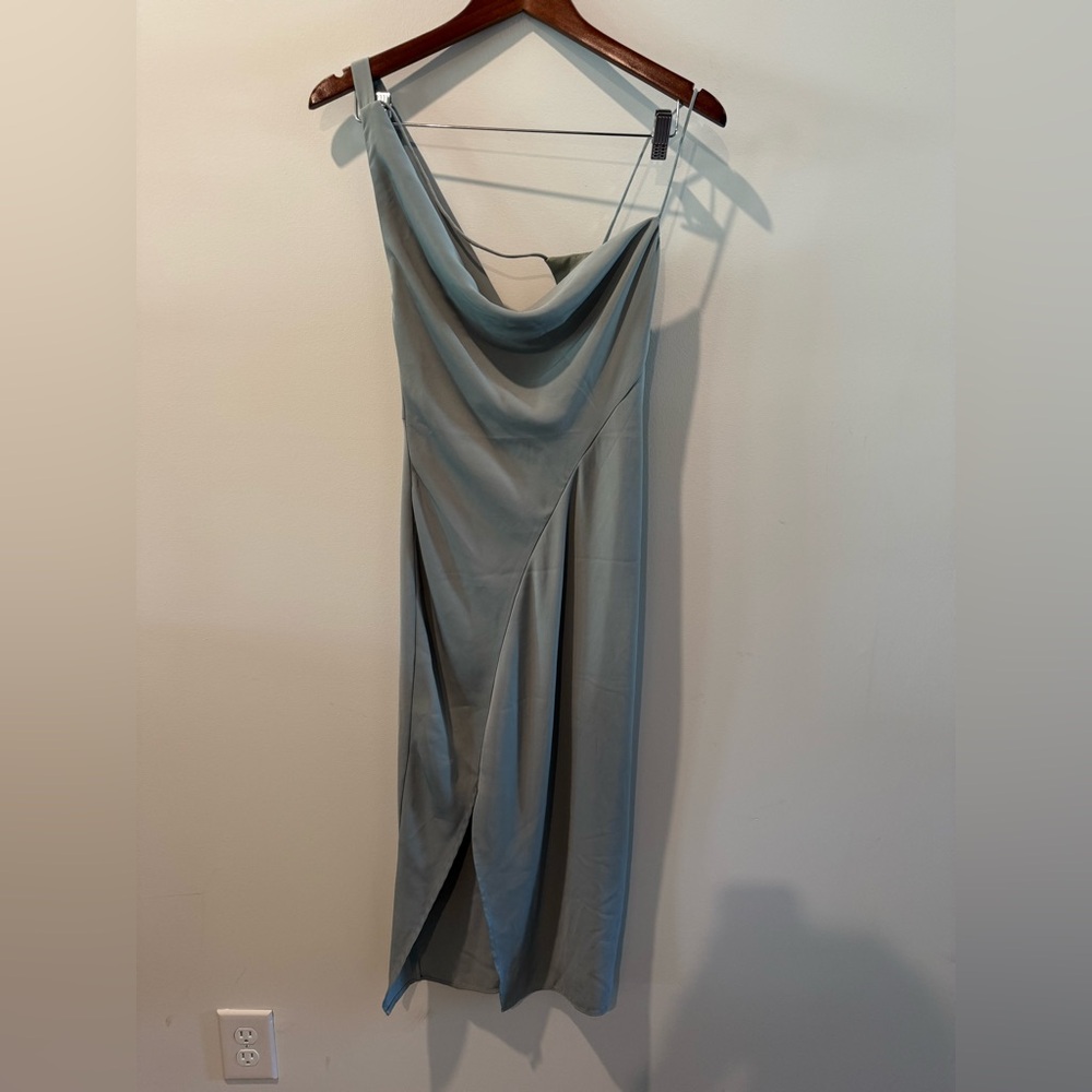 KEEPSAKE the Label Midi Side Split in Sage Size S